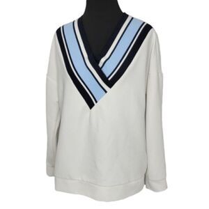 𝅺FEW Moda V neck Long Sleeve Sweater